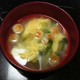 鶏ガラの卵スープ